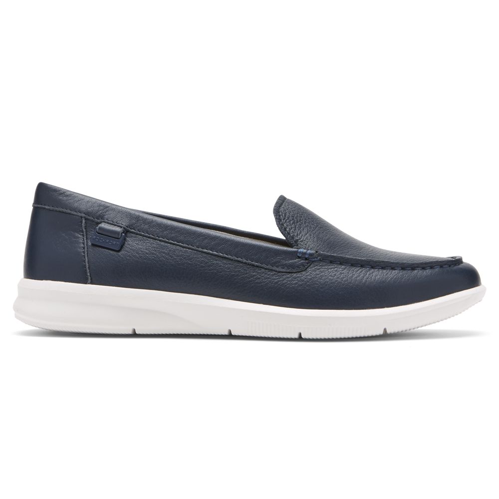 Mocassins Rockport Ayva Washable Senhora - Azul Marinho ( 514-XKIEDG )